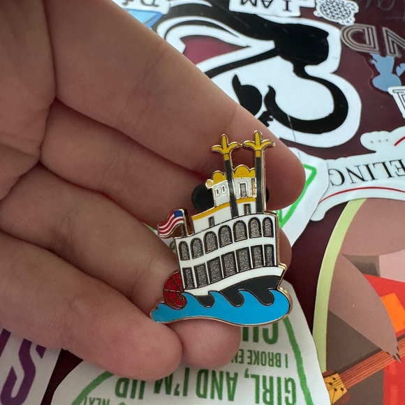 2025 D23 WDI MOG Disney Destinations Boat Liberty Bell Mystery Map Pin LE 500 - Picture 1 of 1
